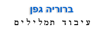 עיבוד תמלילים-ברוריה גפן